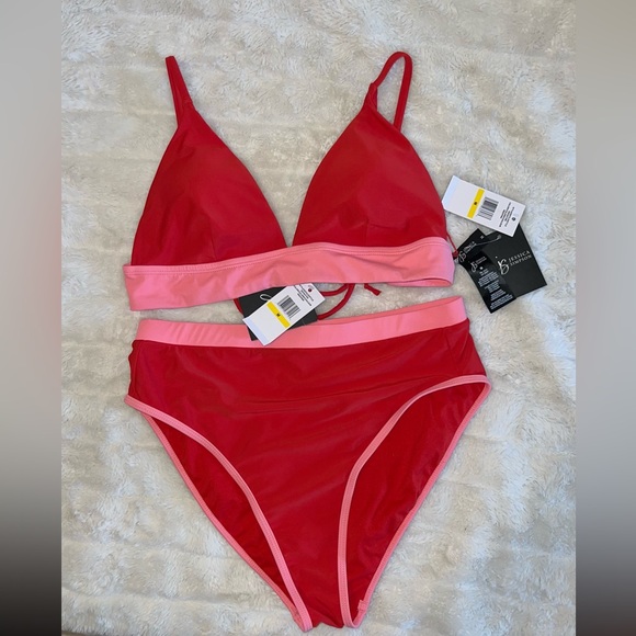 Jessica Simpson High Waisted Bikini Set - Picture 2 of 4